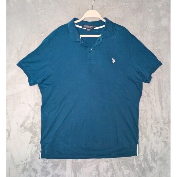 US Polo Assn. XL Mens Shirt blue Preppy Golf Luxury‎ Feel - Picture 1 of 7